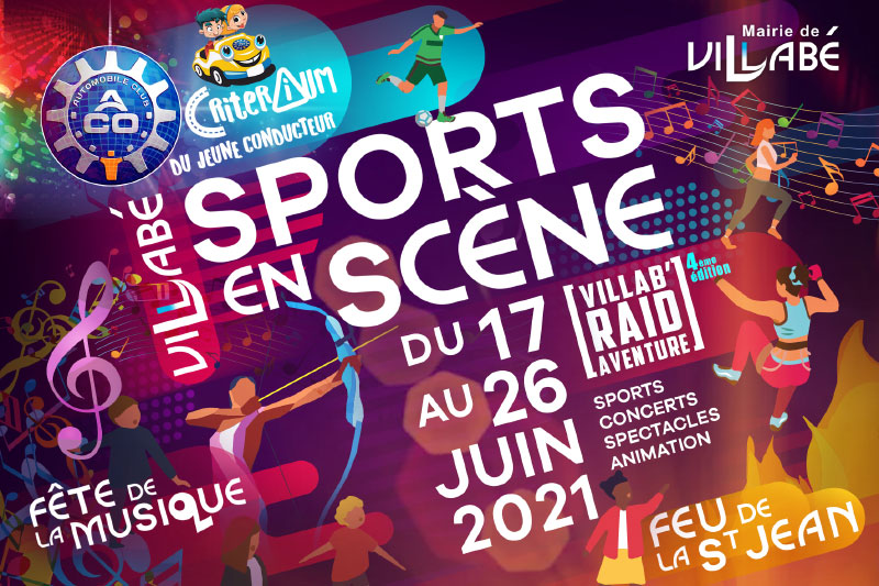 Flyer de l'évènement "Villabé Sports en Scène" 2021