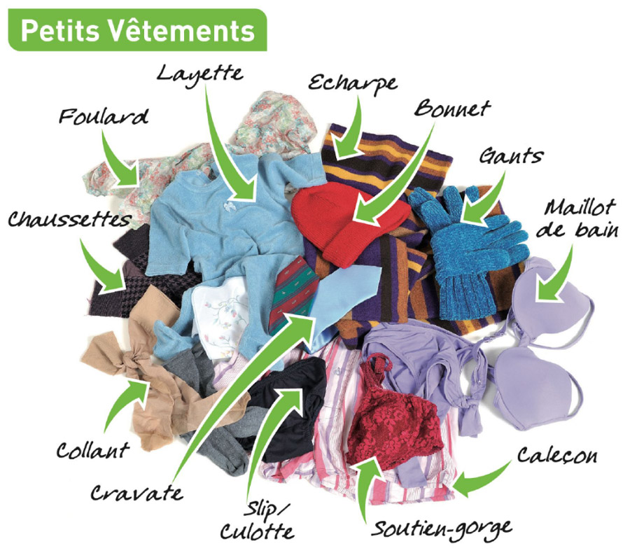 Valorisation des textiles : petits vêtements