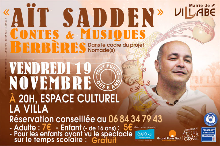 Aït Sadden : Contes et Musiques Berbères - Villabé le 19 nov. 2021