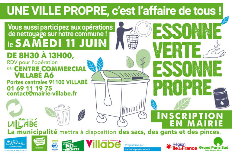 Opération Essonne verte Essonne Propre , le 11 juin 2022 à Villabé