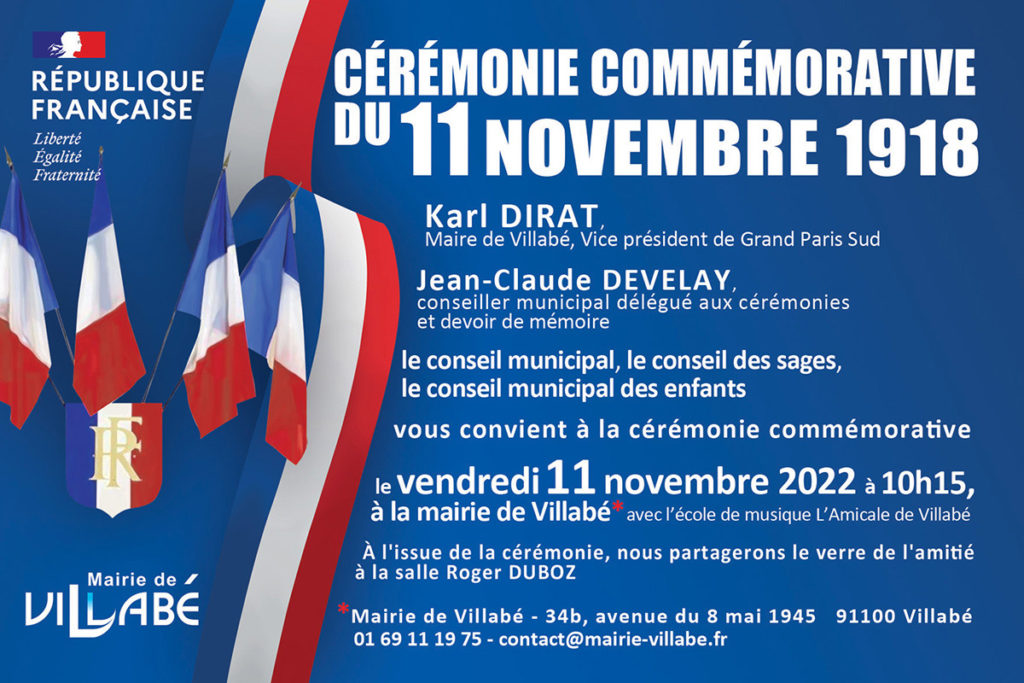 Cérémonie Commémorative du 11 novembre 1918