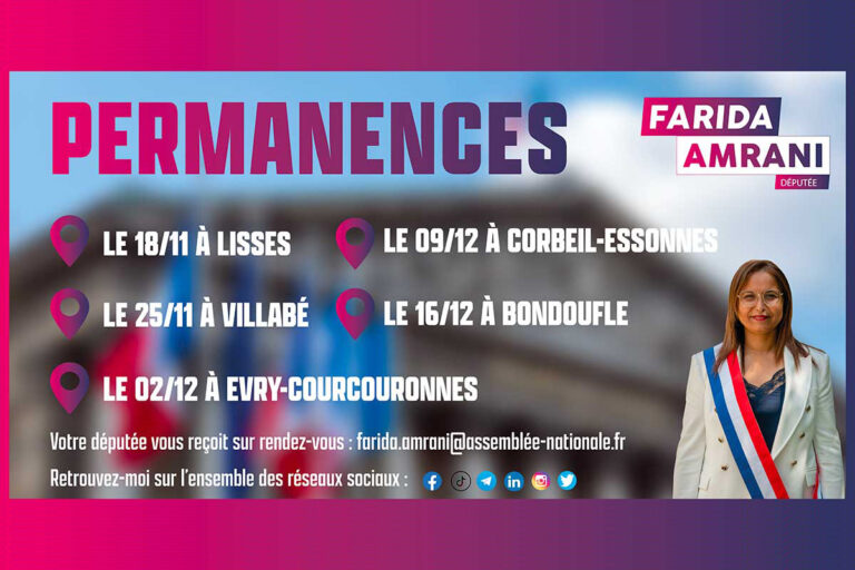 Permanences de la Députée Farida Amrani