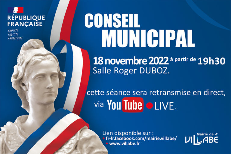 Séance du conseil municipal de Villabé du 18 novembre 2022