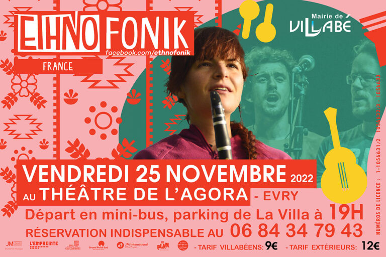 Sortie : Concert "Etnofonik" proposée par le service culturel de Villabé