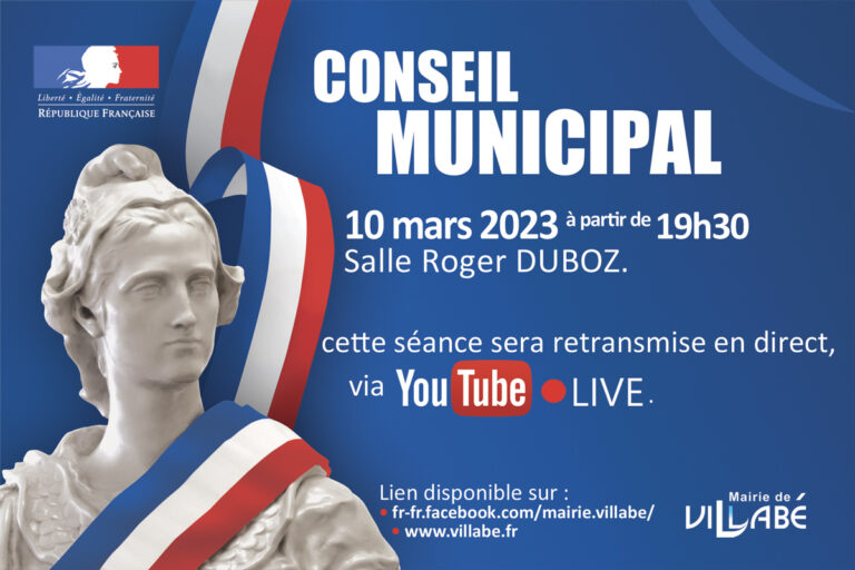 Séance du 10 mars 2023 du Conseil Municipal de Villabé