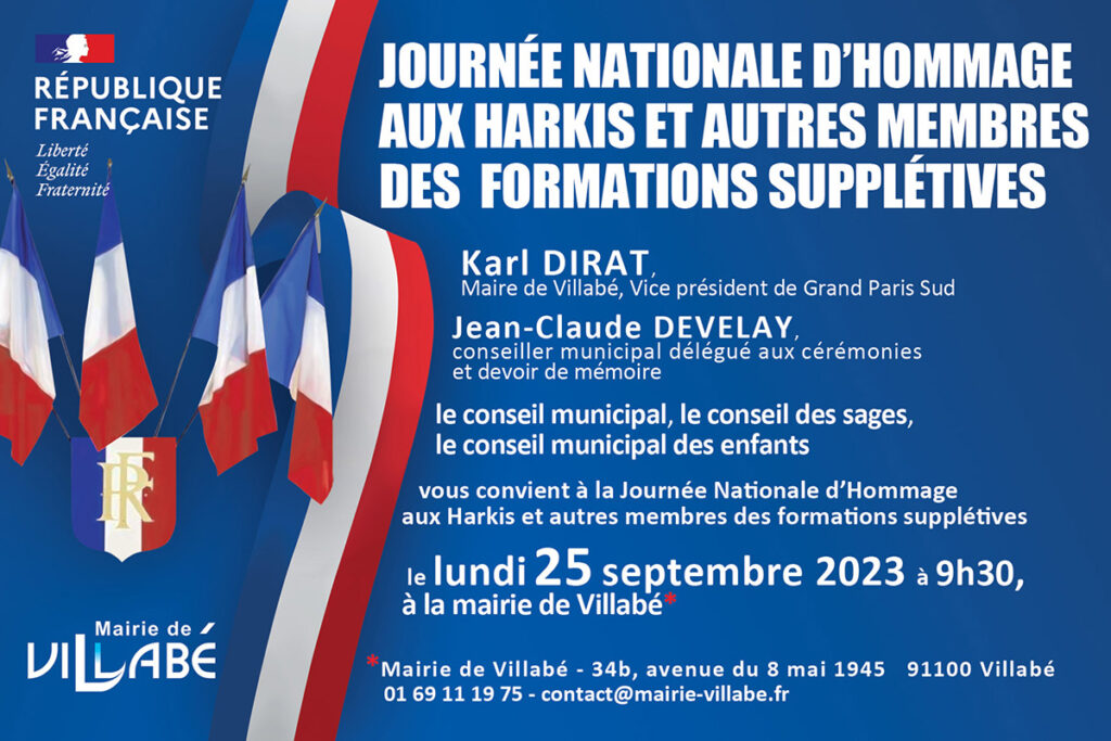 Journée nationale d'hommage aux harkis et aux membres des formations supplétives