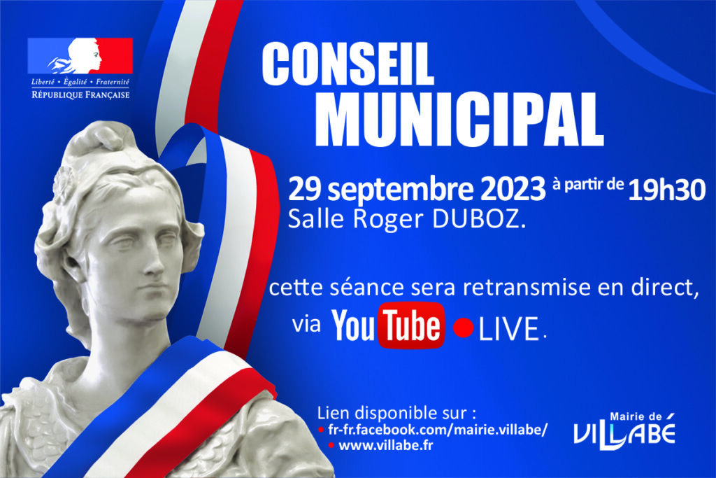 Séance du conseil municipal de Villabé du 29 septembre 2023