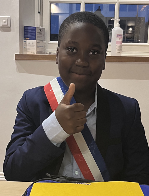 Rodney NDALA MIANTOKO - Membre du Conseil Municipal des Enfants de 2023 à 2025