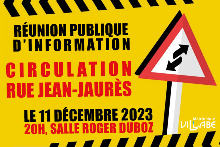 Réunion publique sur la circulation rue Jean-Jaurès à Villabé