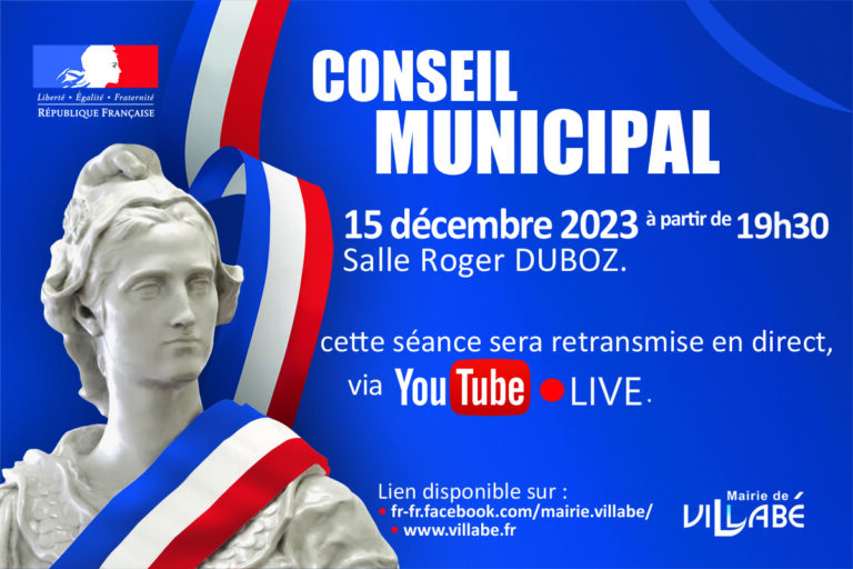 Séance du 15 décembre 2023 du Conseil Municipal de Villabé