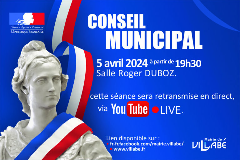 Séance du 5 avril 2024 du Conseil Municipal de Villabé 