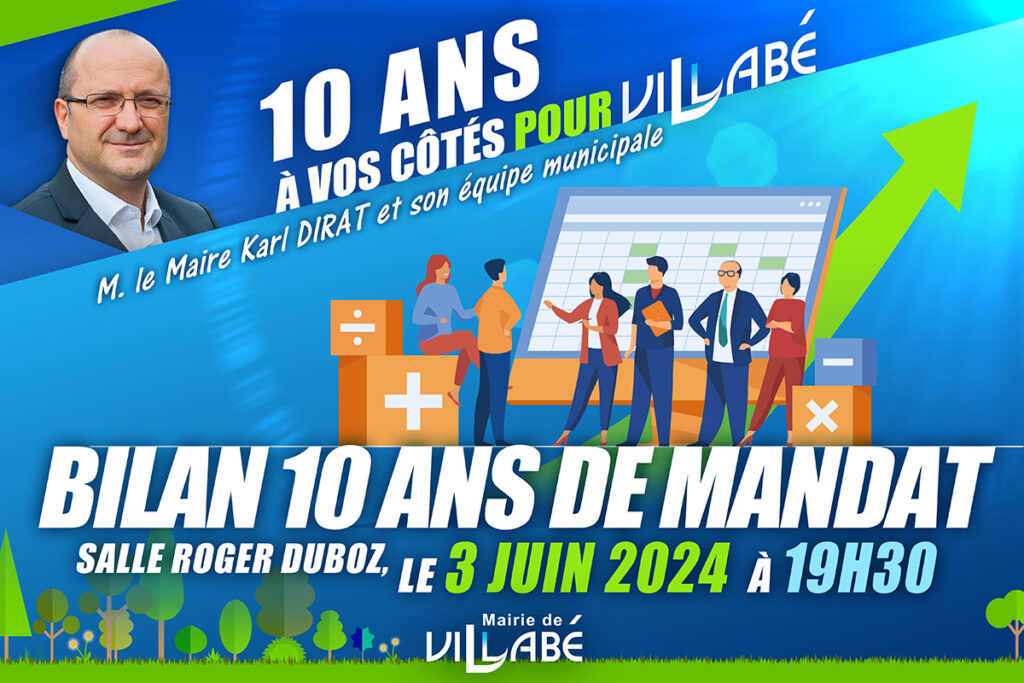 Réunion publique : Bilan des 10 ans de mandat de Karl Dirat, Le maire et de son équipe municipale