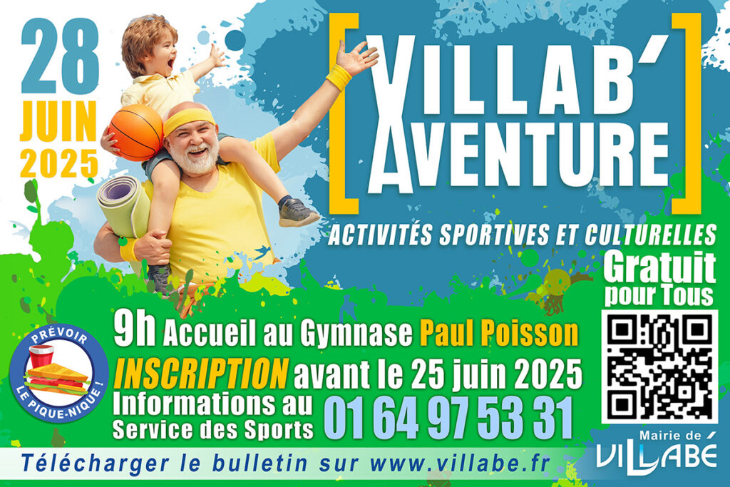 Villab'Aventure 2025 : Formez vos équipes et découvrez Villabé au travers de diverses épreuves réparties sur l'ensemble de la commune