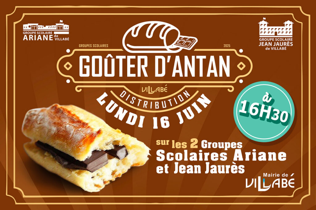 Distribution d'un goûter d'antan aux enfants des groupes scolaires Ariane et Jean-Jaurès, le 16 juin 2025