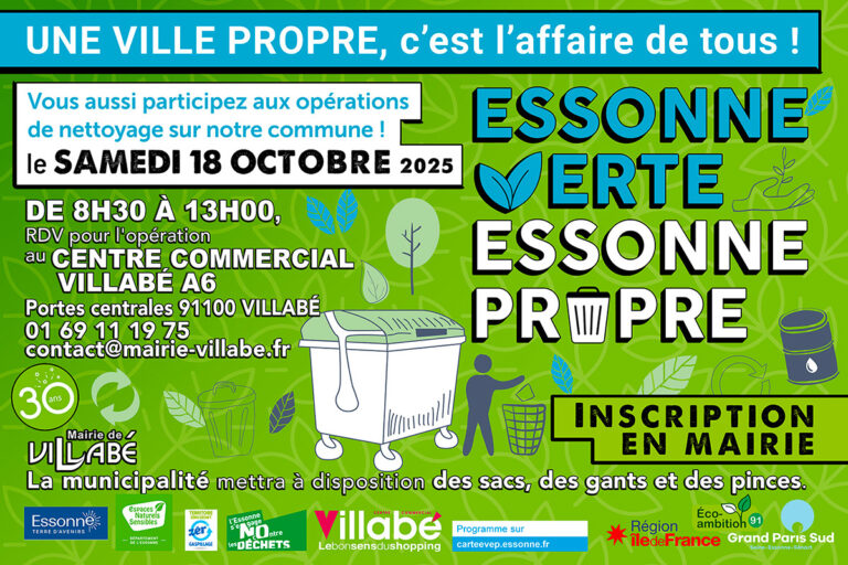 Opération Essonne verte, Essonne Propre : Une ville propre c'est l'affaire de tous !