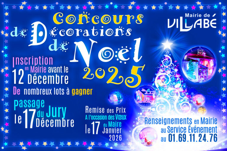 Concours de décorations de Noël 2025 à Villabé