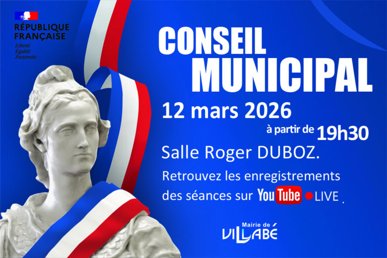 Séance du 12 mars 2026 du Conseil municipal de Villabé