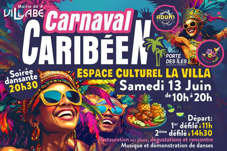 Carnaval caribéen à Villabé : une journée festive et haute en couleurs, samedi 13 juin 2026
