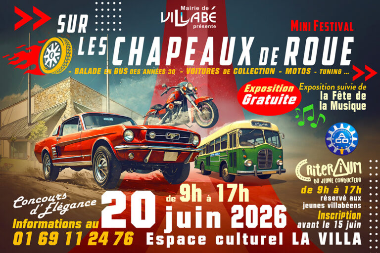 Villabé célèbre l’été, samedi 20 juin 2026 : voitures anciennes, concerts et feu de la Saint-Jean