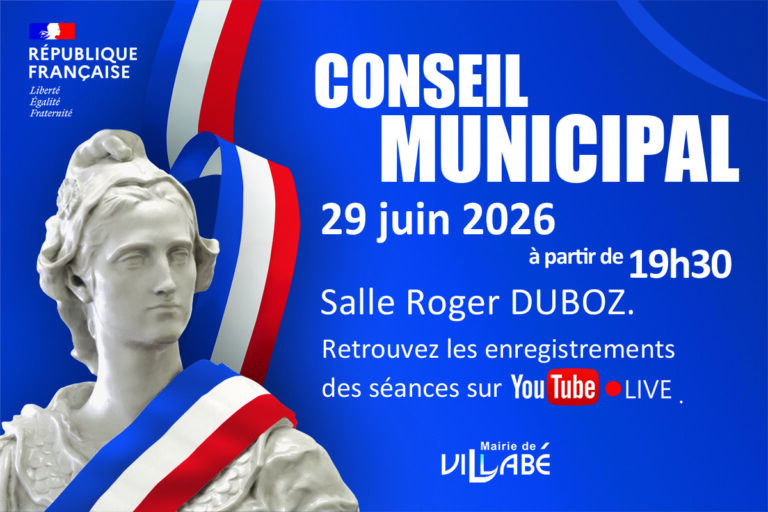 Séance du 29 juin 2026 du Conseil municipal de Villabé