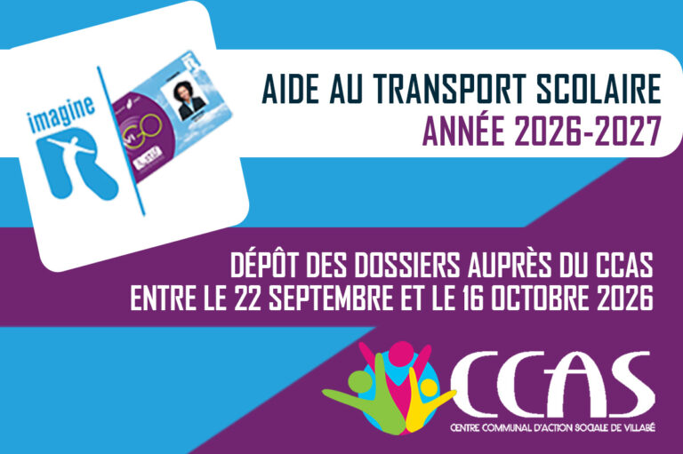 Aide au transport scolaire pour l’année 2026/2027