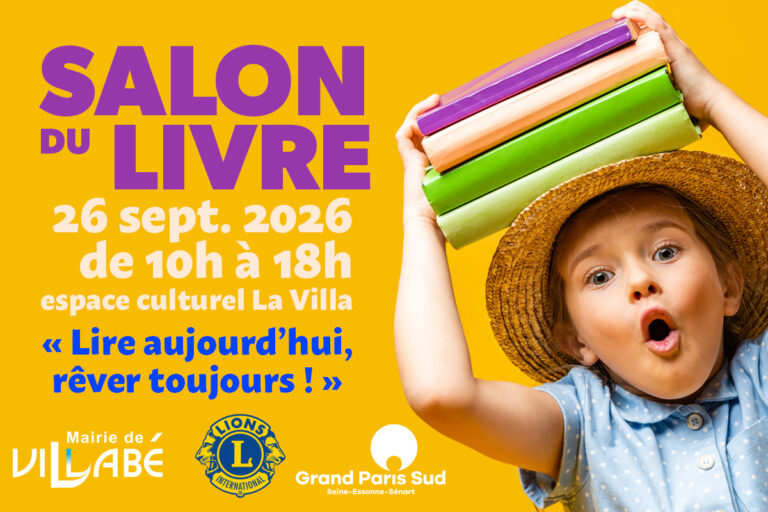 Salon du livre de Villabé, samedi 26 septembre 2026, à l'espace culturel La Villa